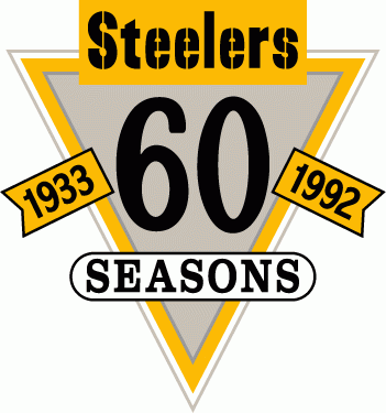 Pittsburgh Steelers 1992 Anniversary Logo heat sticker